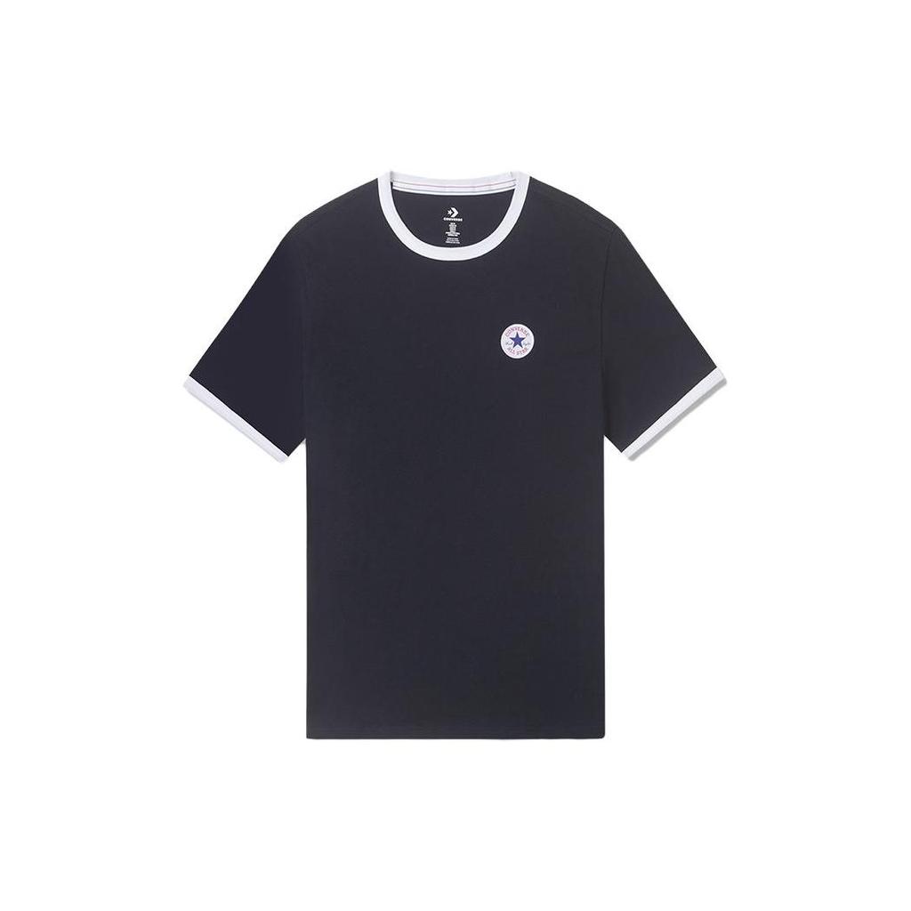 Converse T Shirts Men's Black Crew Neck Moderate Straight Fit 10025909-A03