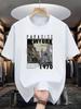 Unisexs Cotton Crew Neck T Shirt Vintage New York City Print Short Sleeve Casual Urban Streetwear Tee