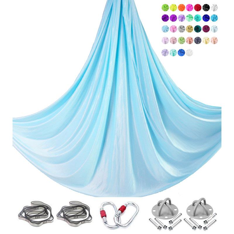 6m Nylon Aerial Yoga Hammock Set for Home and Studio Use