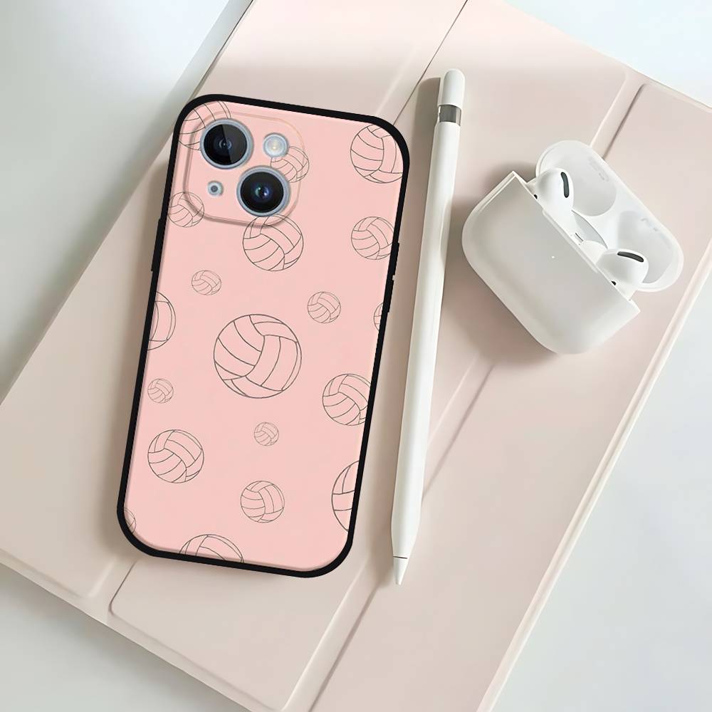 P-Pintadas De Voleibols Black Phone Case That Fits For IPhone 17,16,15,11,13,14 Pro Max,Plus,X,Xr,Xs Max,13Mini