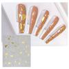 3D Golden Christmas Nail Sticckers Snowflake Santa Nail Art Sliders Decals Foils Manicure Decorations