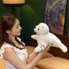 32/38cm New White Seal Doll Simulation Stuffed Plush Toy Handmade Doll Cartoon Anime Cute Children's Birthday Gift Fun Doll