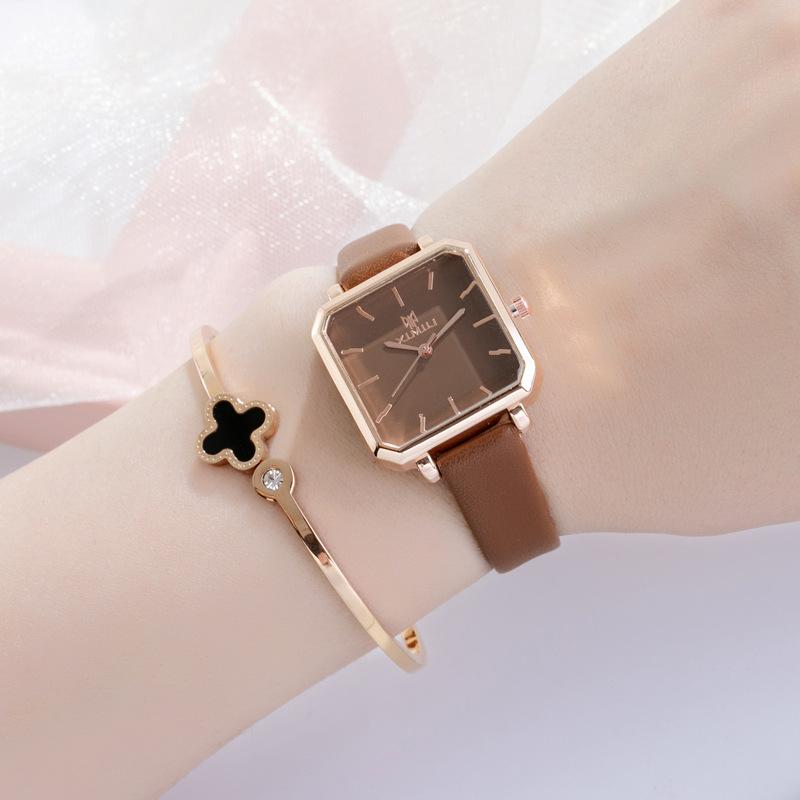 Cic Simple Hyunya Style Watch Femininity Retro Trend Fashion Literary Square Female Atmosphere