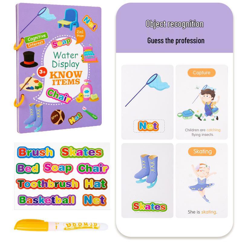 Cross-Border Magic Water Doodle Book: Reusable Toddler Painting & Education Puzzle Toy