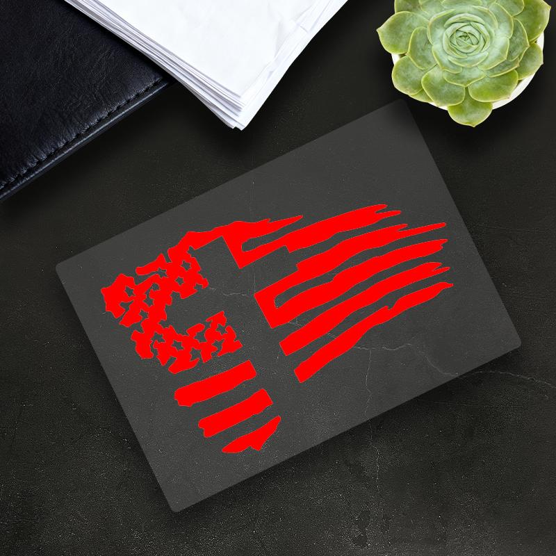 1PC American Flag Cross Motorcycle Sticker Waterproof for Motorcycle Fairings Tailbox Fuel Tank Car Window Scooters Vinyl Decals