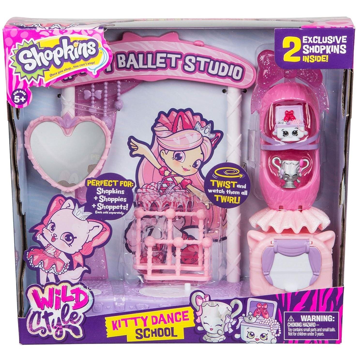 Shopkins Season 9 Wild Style Kitty Dance School Playset 56704