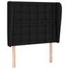 VidaXL Headboard with Ears Black 83x23x118-128 Cm Fabric3118366