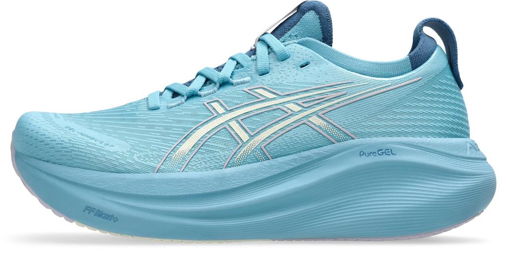 ASICS Official Store Exclusive 27 Running Size GEL-NIMBUS Women's Shoes, 23.5 E, Stillwater/Cream