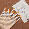 10pcs Calligraphy Wood Handle Art Supplies Paint Brushes Hook Line Pen Drawing Brush Painting Pen