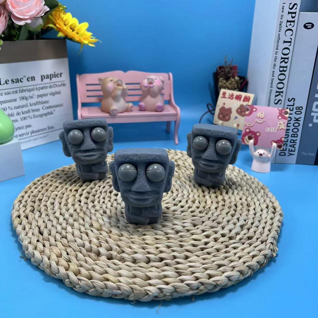 Creative Stress Relief Pop-Out Eye Rock Man Squeeze Toy for Kids: Funny Venting Gadget