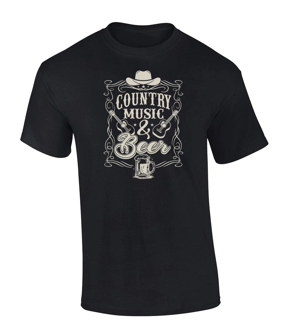 Trenz Shirt Company Country Music & Beer Mens Short-Sleeve T-Shirt XL
