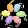 (6pcs/pack) 4x6cm Easter Color Particle Simulation Egg Foam Eggs Festival Decorations Party Pendant DIY