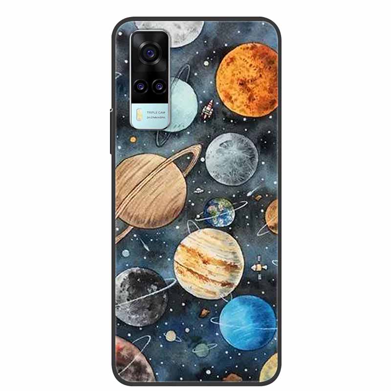 For vivo Y31 2021 Case Shockproof Soft silicone TPU Back Cover For Vivo Y53S 4G Y31 2021 Y 31 Case V2036 Phone Case Cute Cartoon