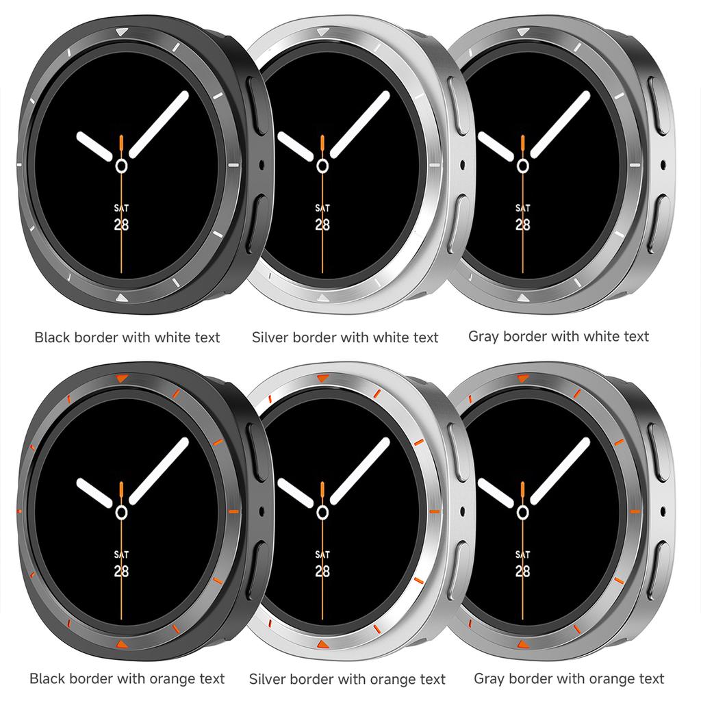 Pour Samsung Galaxy Watch 8 40mm 44mm Accessoires Protection d'écran rigide antichoc Coque bumper pour Galaxy Watch 8 Housse en PC Métal