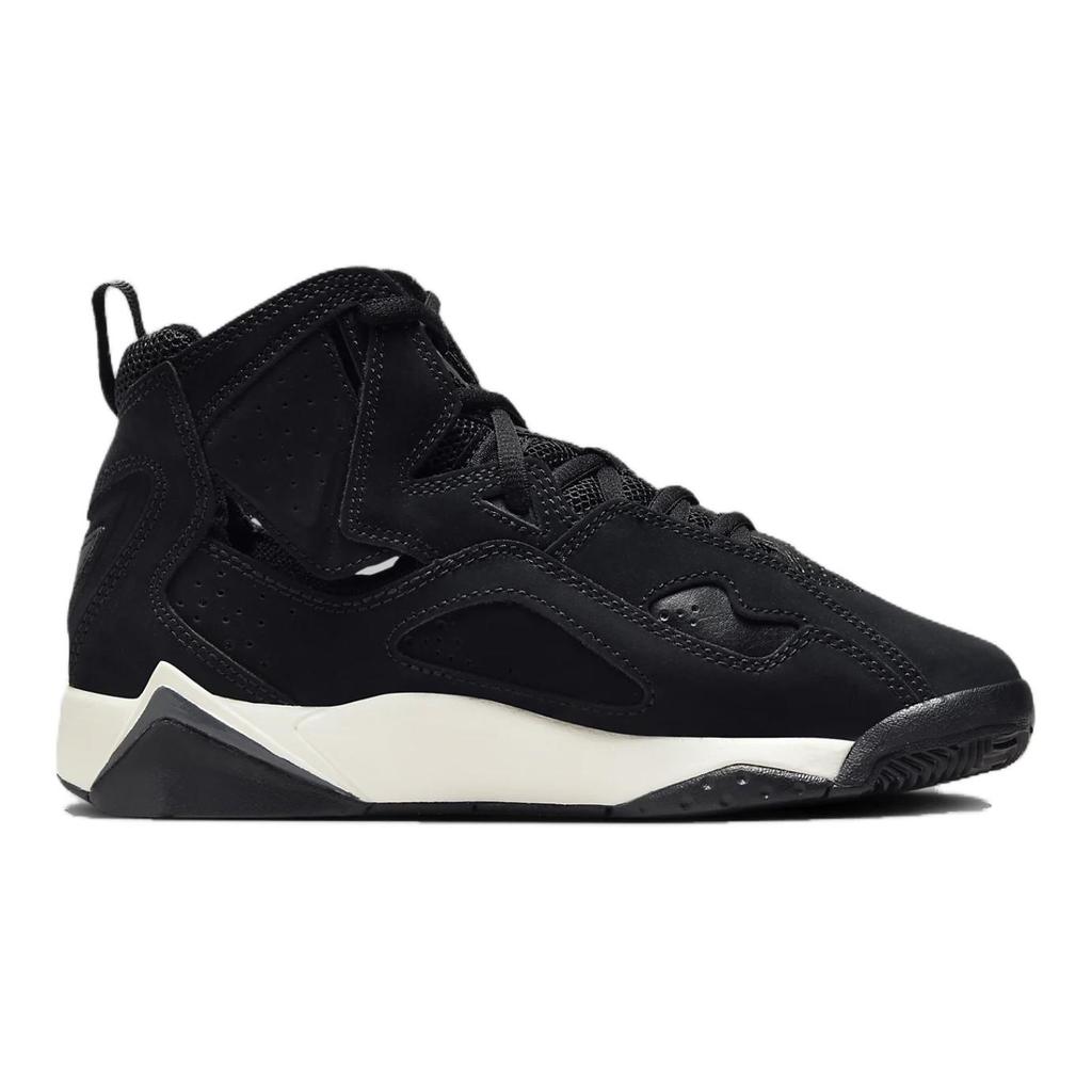 Jordan True Flight Abrasion Resistant High Top Basketball Shoes Black Unisex Kids' 343795-050