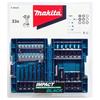 Makita Schlagschrauber-Bit-Steckschlüssel-Bohrer-Set, 33-teilig, Sechskantschaft 6,35 mm, Koffer inklusive, E-06622