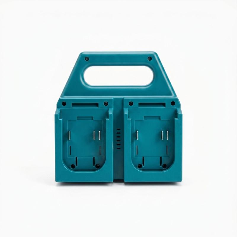 4 Slot Rapid Charging Station For 18V 21V BL1830,BL1415,BL1815,BL1850 Power Tool Battery Storage Rack With Safety And Handle Features