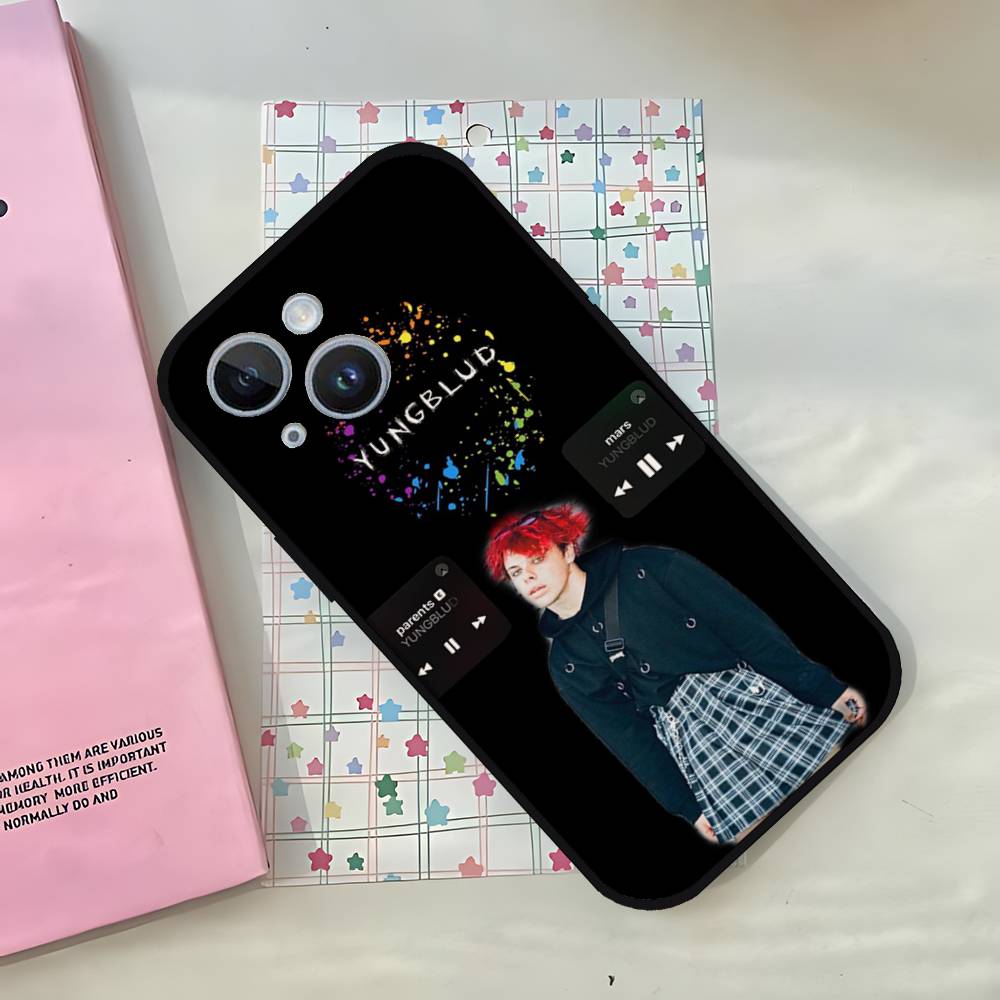 Yungblud Music Singer Phone Case For IPhone 1716 15 14 13 Pro Max 11 12 Mini X Xs XR Black Silicone Cover