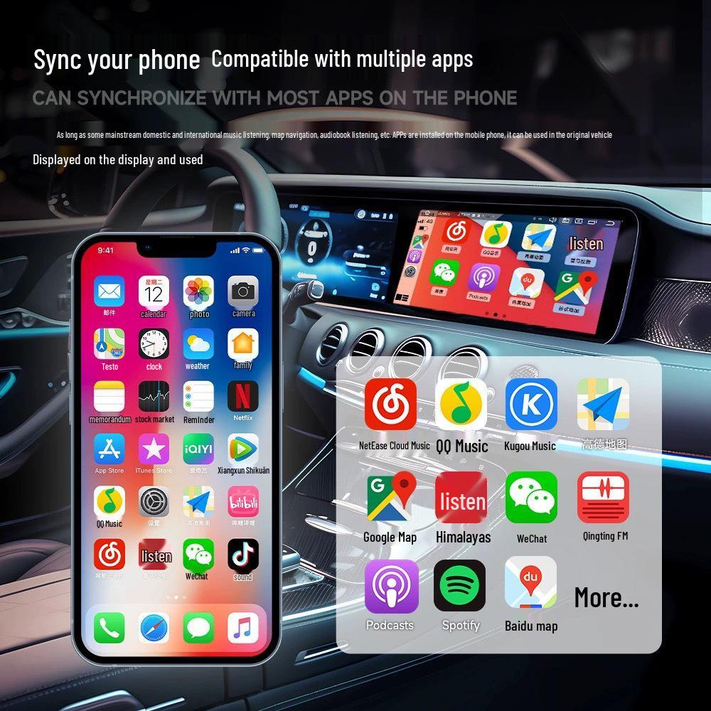 Compatible with 2023 Honda Civic, Type R, Accord, CR-V: Wireless CarPlay Box.