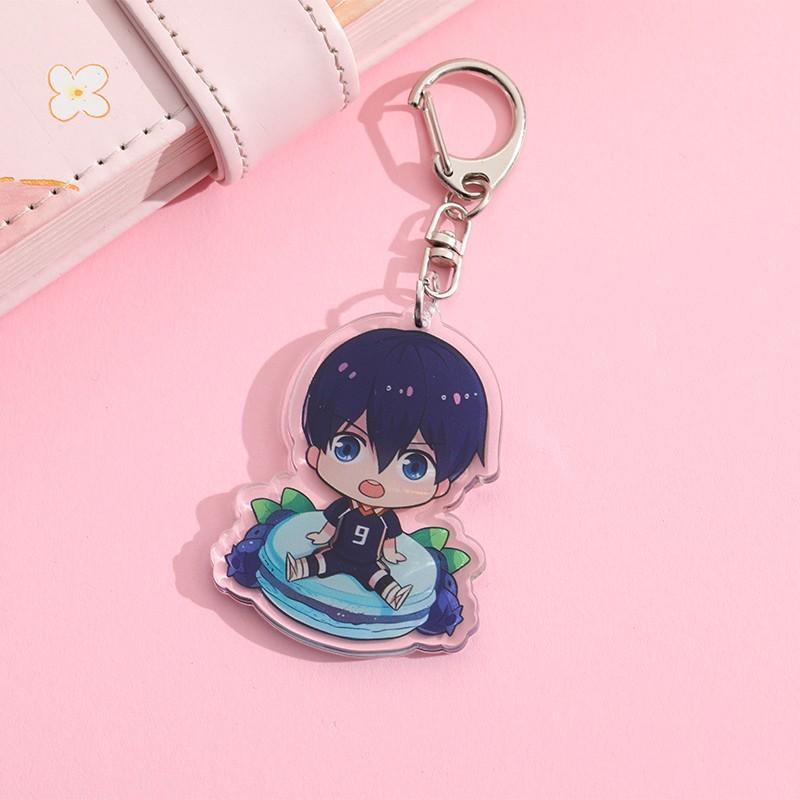 1/12Pcs Anime Character Haikyuu Acrylic Car Keychain Cute Backpack Pendant Funny Bag Charms Accessories Decoration Holiday Gifts