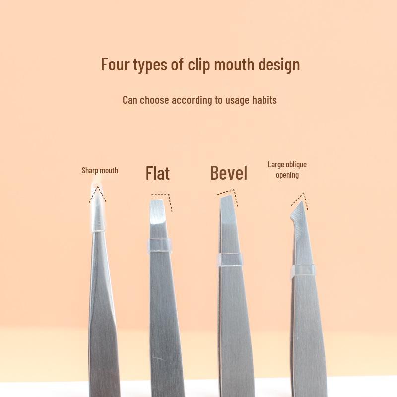 High Precision Tweezers for Eyebrows, Eyelash, Beard, and Blackhead Shaping