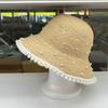 2026 Lafite Grass Day Single Fashion Pearl Straw Hat Women's Summer Sun Hat Beach Temperament Vacation Straw Small Basin Hat