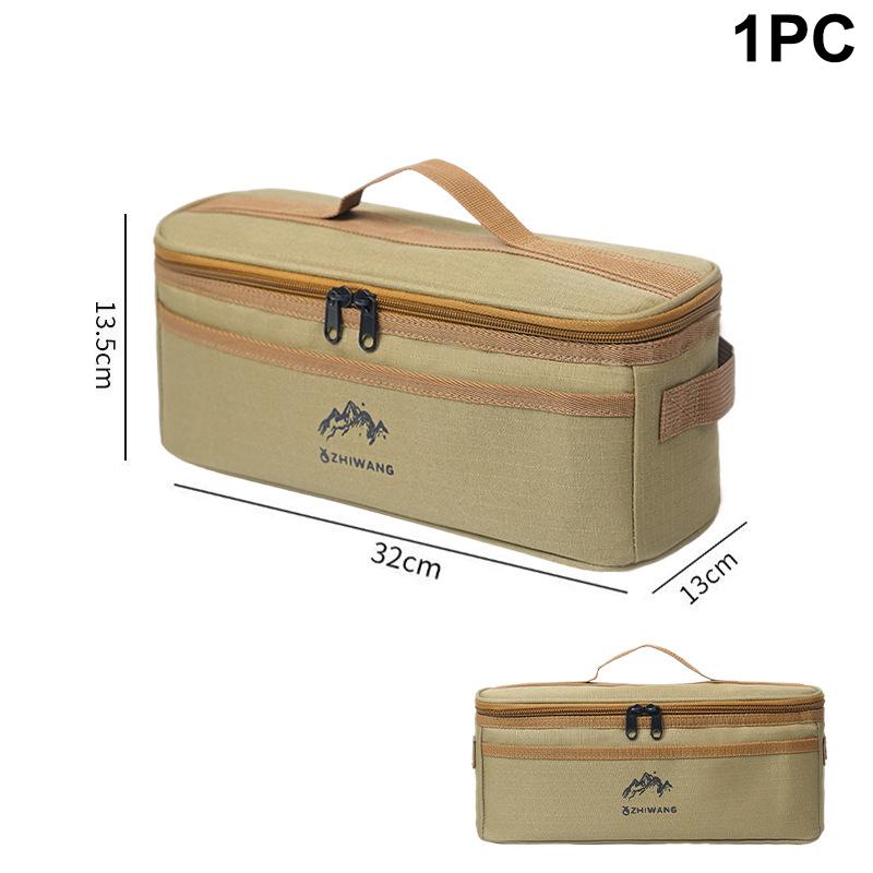 Outdoor Camping Tableware Storage Bag Large Capacity Cutlery Pouch Multi-Functional Portable Picnic Bags Waterproof Handbag