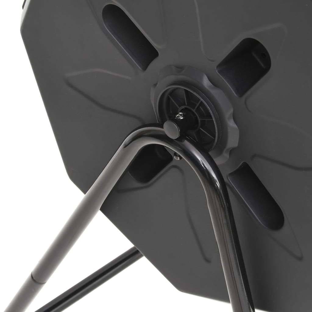 Garden Composter Black 73 X 64 X 95 Cm 160 L
