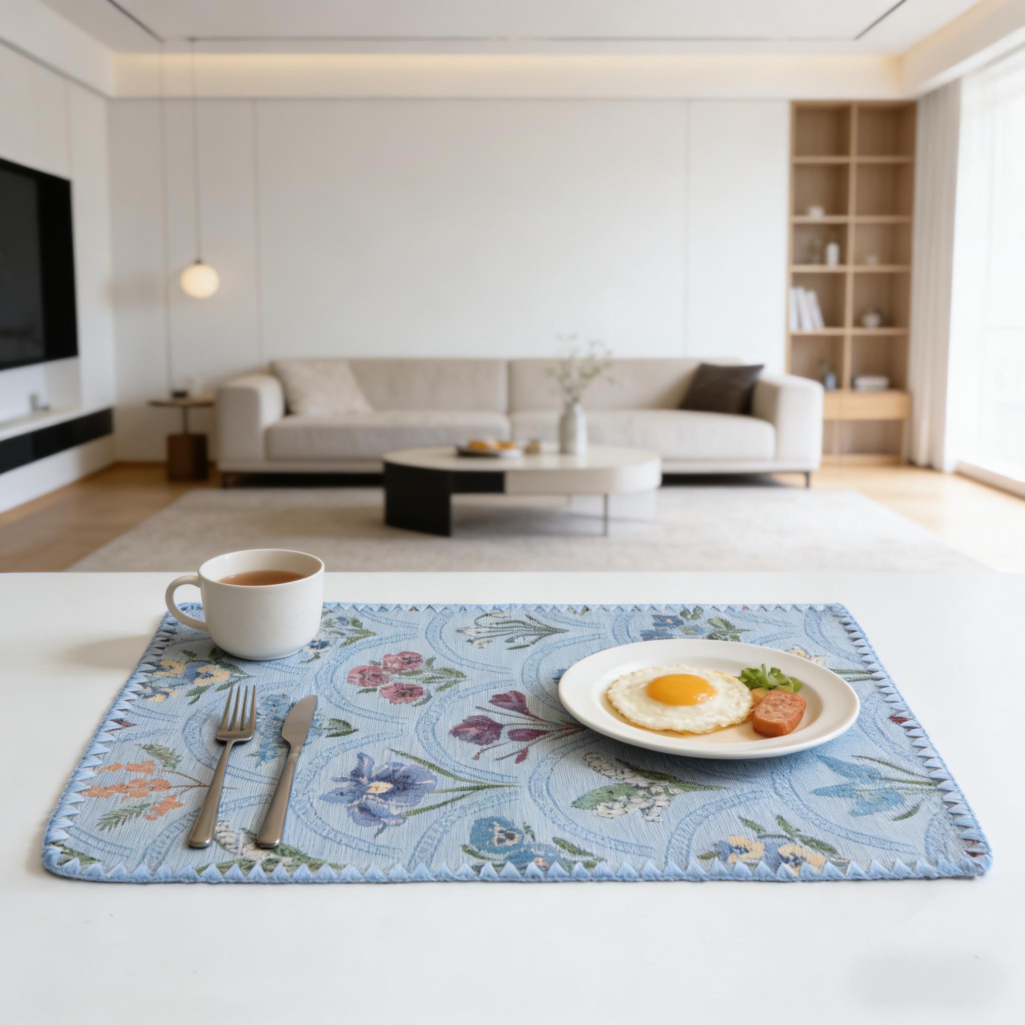 

30x45cm Cotton Linen Placemats Woven Cloth for Dining Table Kitchen Tabletop Place Mats 30X45cm 12.2x17.7in