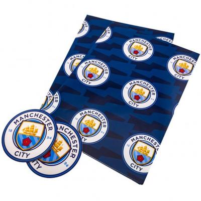 Manchester City FC Crest Gift Wrap Sheets (Pack of 2)