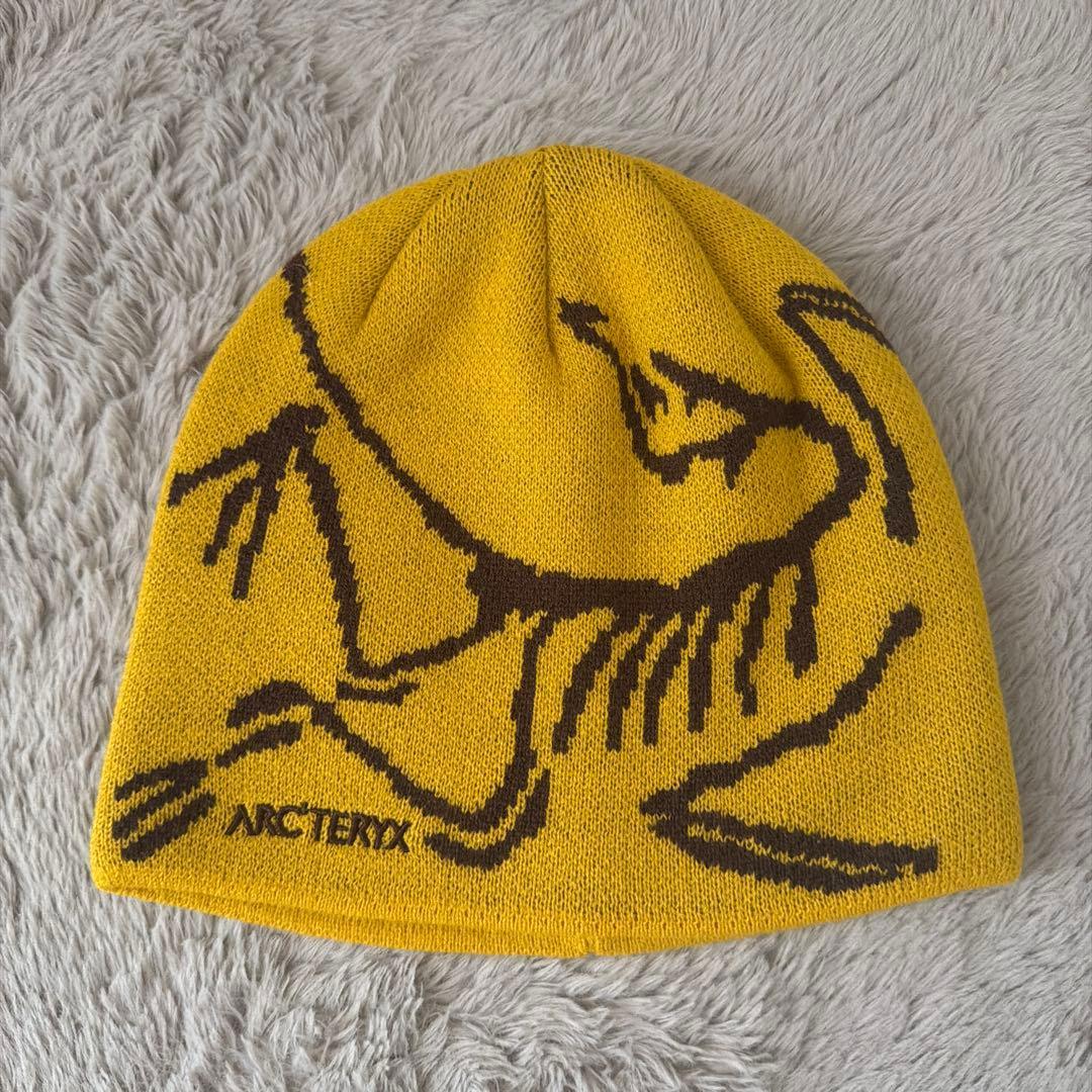 Used ARC TERYX FERNIE TOQUE Knit Hat Yellow
