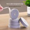 Self-Adhesive Cable Organizer Strap: Magic Tape for Data, Charger, Earphone, and Cable Management.
