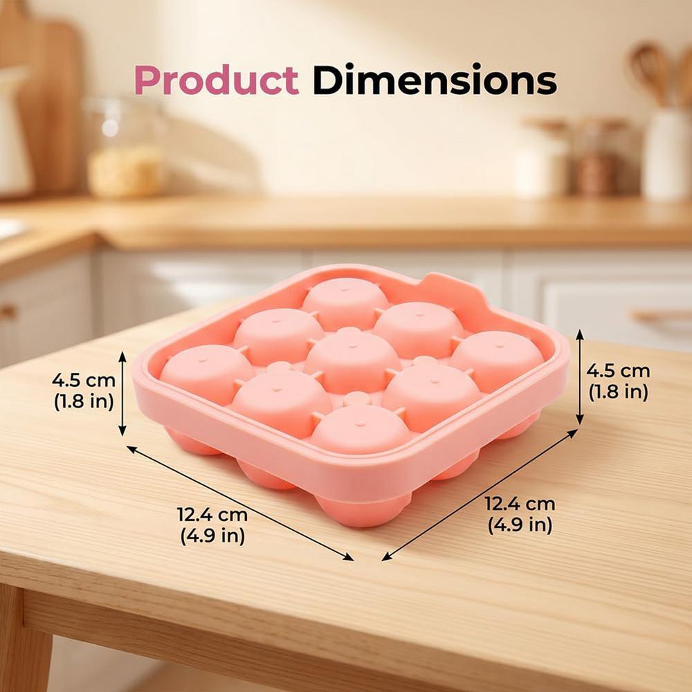3D Rose Ice Molds 4 Grids Cute Flower Shape Silicone Rubber Fun Ice Ball Maker Ice Cubes Tray Flower Shape Ice Ball Maker