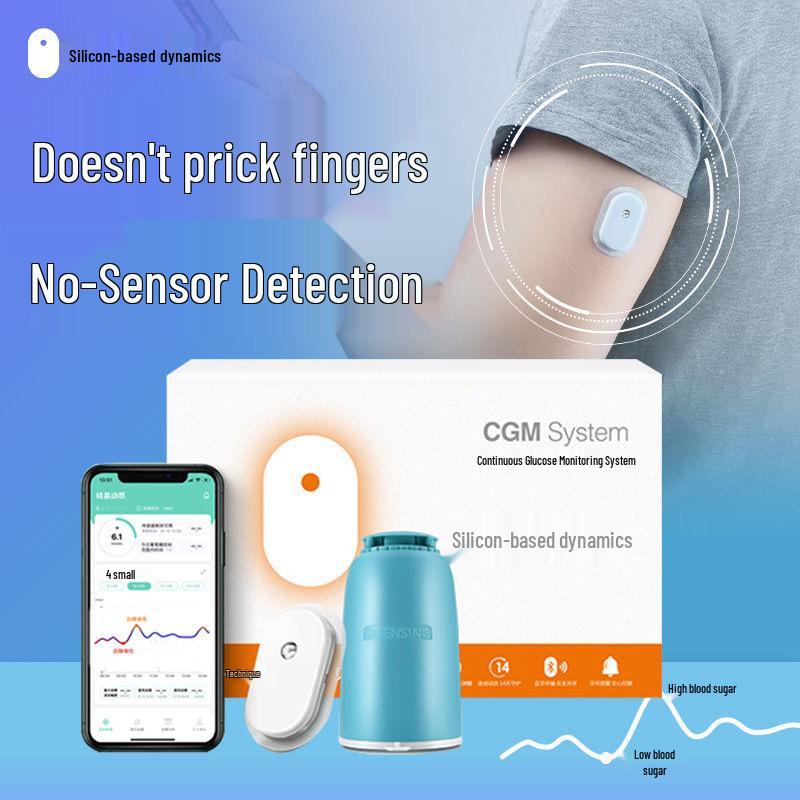 Silicon-Based Real-Time Glucose Meter: No Finger Pricking, Remote Data Sharing, 24/7 Monitoring.