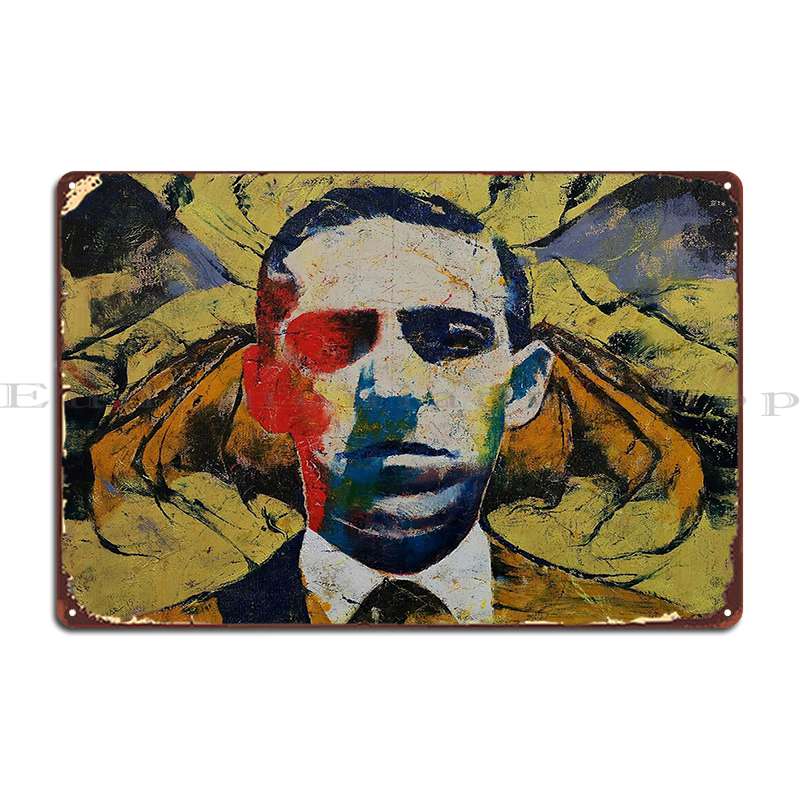 Lovecraft Michaelcreese Metal Sign Cinema Cinema Customize Kitchen Garage Tin Sign Poster 20X30CM
