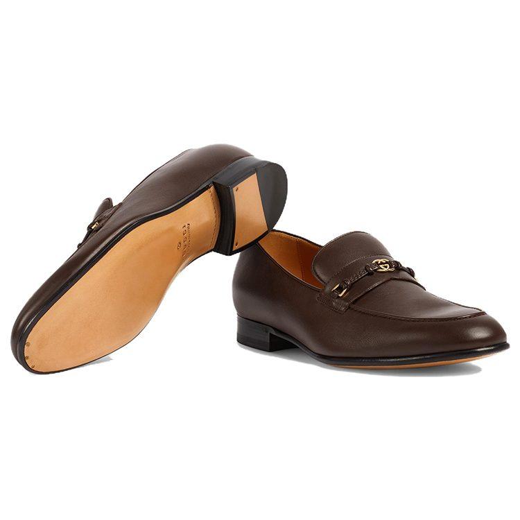 Gucci Interlocking G Leather Loafers 738468 AABUV 2140
