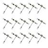 15Pcs Barrel Rolling Swivels Fishing Tackle with Luminous Beads Cross Line Swivels T Shape Swivel Catfish Rig Swivels