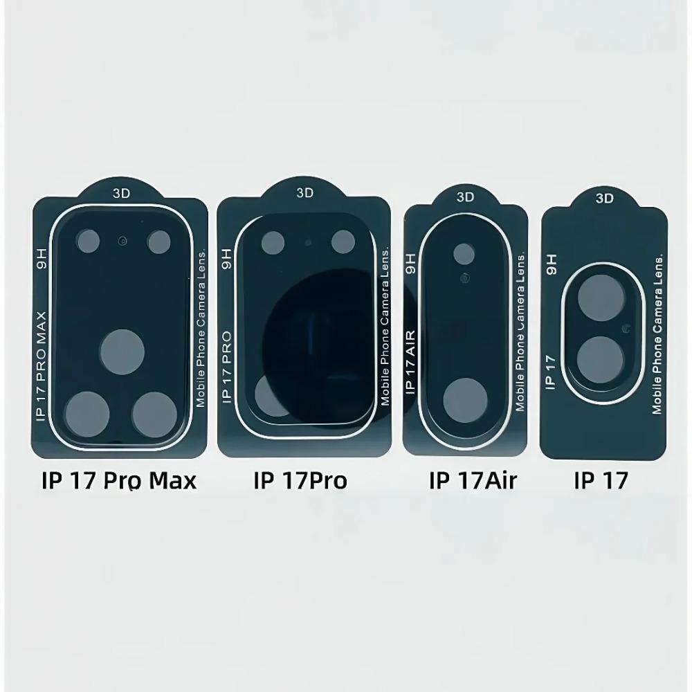 

Ультрапрозрачный HD Черный Защитный чехол для экрана камеры Аксессуары для iPhone 17 Pro Max Air Lens Пленка из закаленного стекла Защита от царапин Ударопрочная Крышка-накладка IPhone 17 pro max