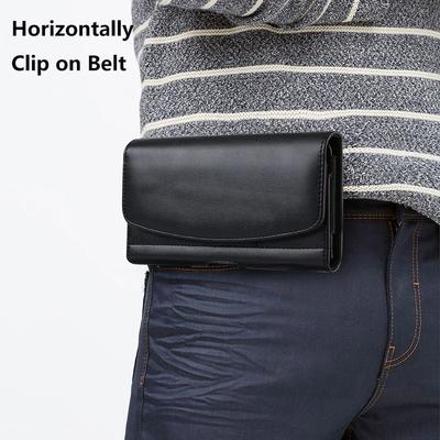 Deri Telefon Kılıfı Bel Çantası iphone 16 15 14 Pro Max Samsung S25 S24 Ultra Xiaomi Huawei OPPO VIVO Kemer Klipsi Kılıf Cüzdan Kart Yuvası Kapağı
