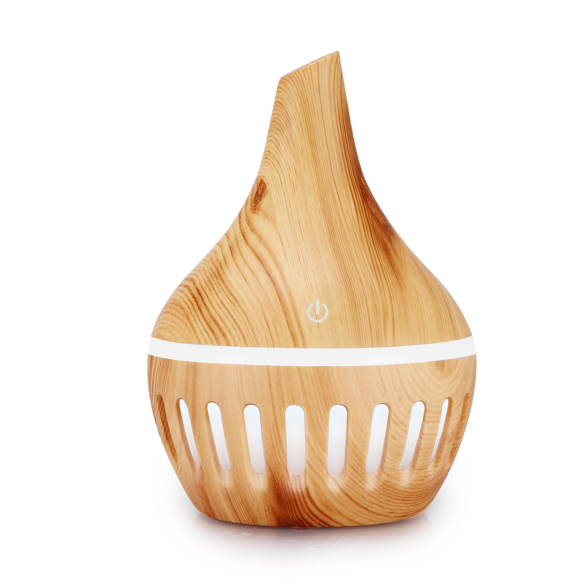 USB Wood Grain Hollow Humidifier for Desktop & Home Air Conditioning USB