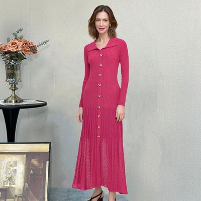 Long Sleeve Plus Size Knitted Vintage New In Dresses for Women Casual Spring Autumn Dress