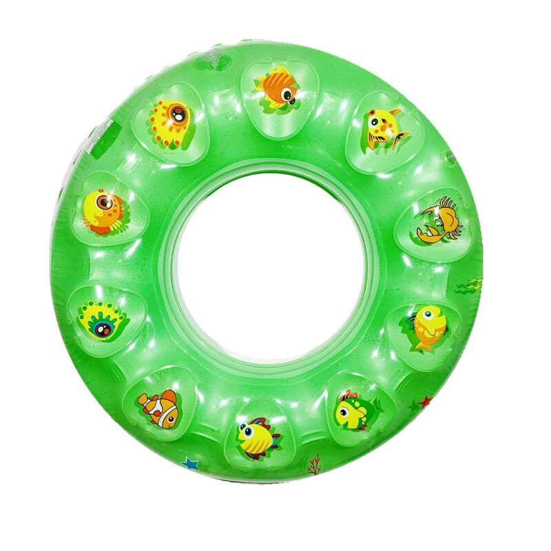 Kids Colorful Double-Layer Inflatable Donut Swimming Ring