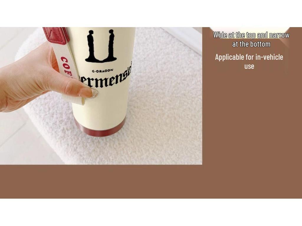 G-Dragon Insulated Stainless Steel Coffee Cup with Large Capacity and Daisy Design