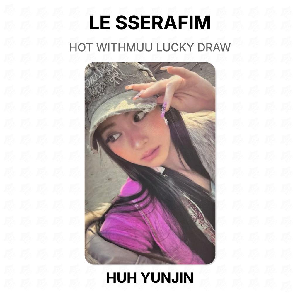 LE SSERAFIM HOT WITHMUU LUCKY DRAW Official Photocard