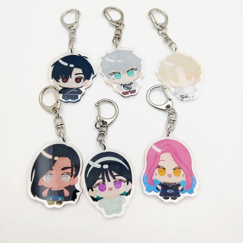 Popular Anime Alien Stage Chibis Keychains for Womens Accessories Bag Luka Ivan Till Mizi Hyuna Sua Keyrings Jewelry Fans Gifts