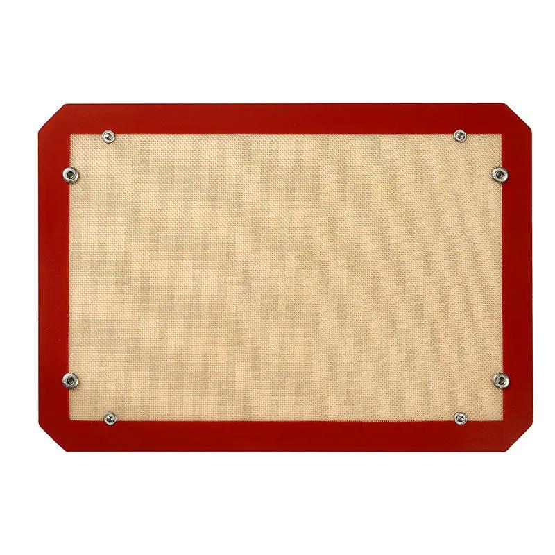 Silicone Baking Mat with Button Non-stick Oven Liners Reusable Heat Resistant Pastry Mat Leak Proof Cookie Sheet Baking Supplies
