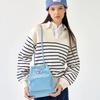 CORDUROY STRING BAG SKY BLUE