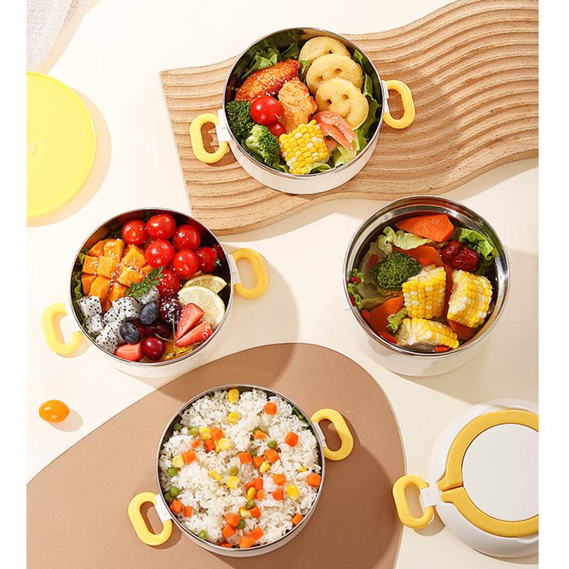 3-Layer Stainless Steel Thermal Lunch Box