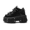 Punk Small Leather Women's Metal Gothic Dark Muffin Lolita Rivet Niche Y2g Hot Girl Platform Shoes