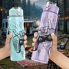 1PC Game Controller Hand Sketch 750ml Color Plastic Sports Water Bottle Leakproof Flip Straw Lid Suitable for Sports Office Home Use